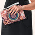 Orange Hamsa Wristlet Handbag